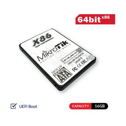 MikroTik 2.5in SATA 64GB SSD UEFI x86 RouterOS 64bit License (Pre-Install) Level 6