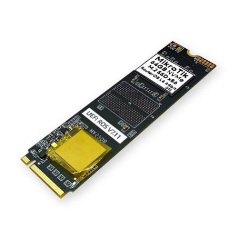 MikroTik NVMe M.2 SSD 64GB UEFI x86 RouterOS 64bit License (Pre-Install) Level 6