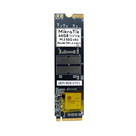 MikroTik NVMe M.2 SSD 64GB UEFI x86 RouterOS 64bit License (Pre-Install) Level 6